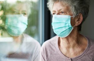 Dementia Patient Wearing Mask